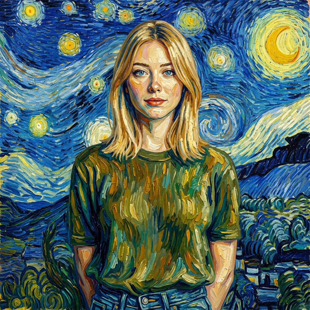 AI Van Gogh Starry Night Style Generator | Post-Impressionist Art | Morphed