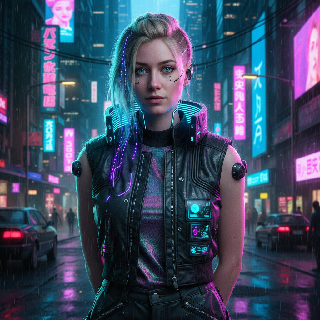 AI Cyberpunk Portrait Generator | Neon Futuristic Photo | Morphed
