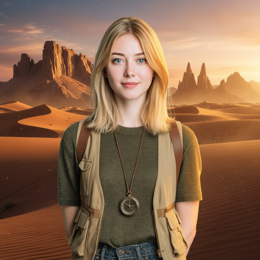 AI Desert Adventure Portrait Generator | Cinematic Photo | Morphed