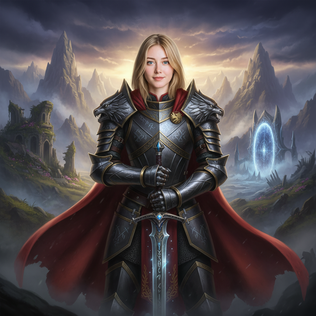 AI Fantasy Warrior Portrait Generator | Epic Armor Photo | Morphed