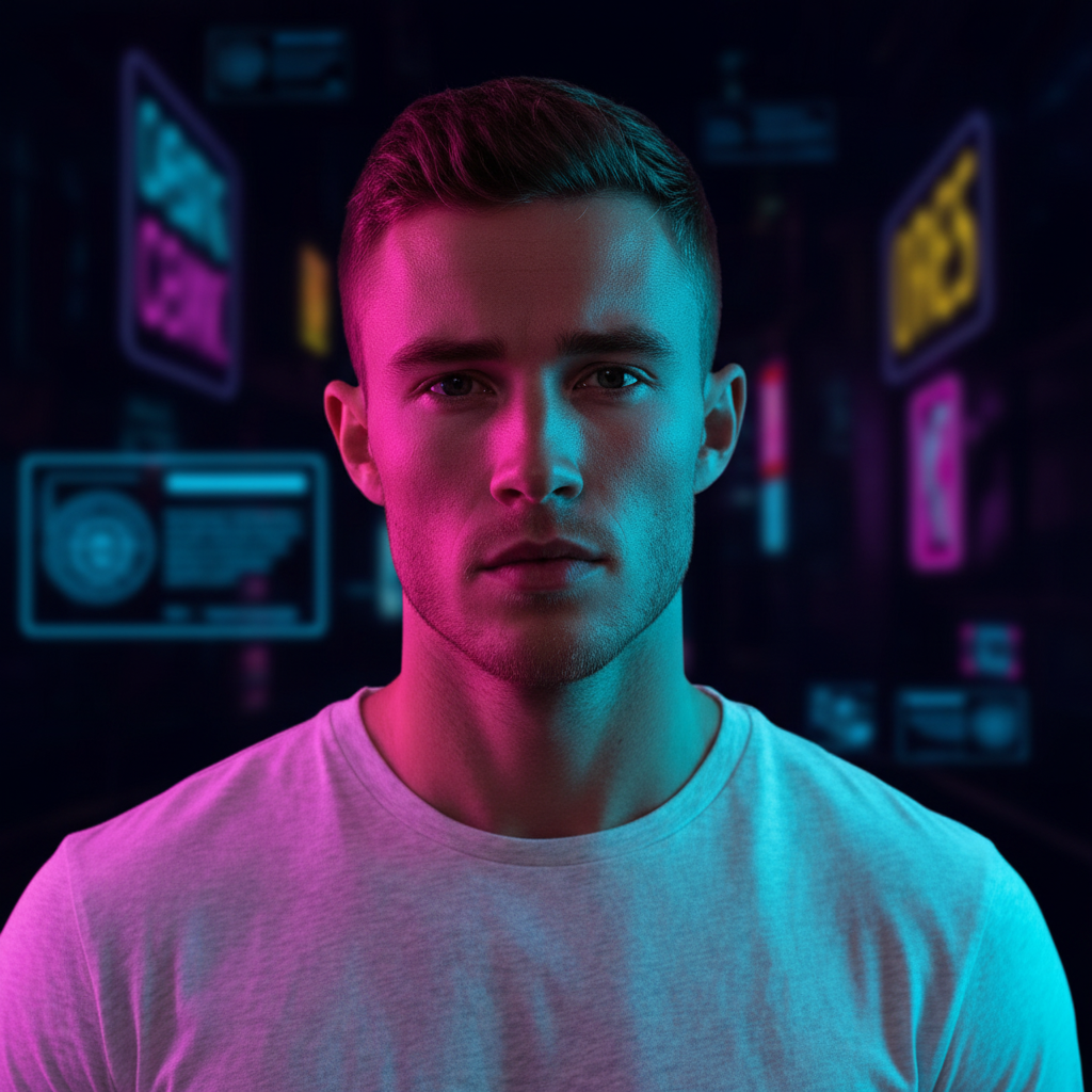 AI Neon Portrait Generator | Cyberpunk Glow Photo Effect | Morphed